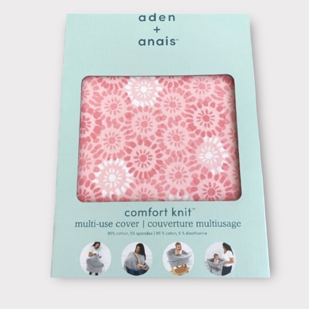 Aden + Anais Baby Blanket Comfort Knit Multi Use Cover Wrap Baby Shower Gift NWT